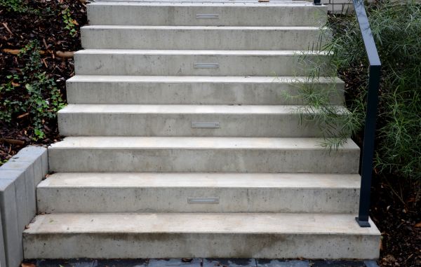 Poured Step Installation in Reno