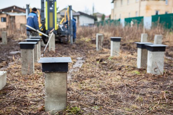 Concrete Piling Installation in Reno